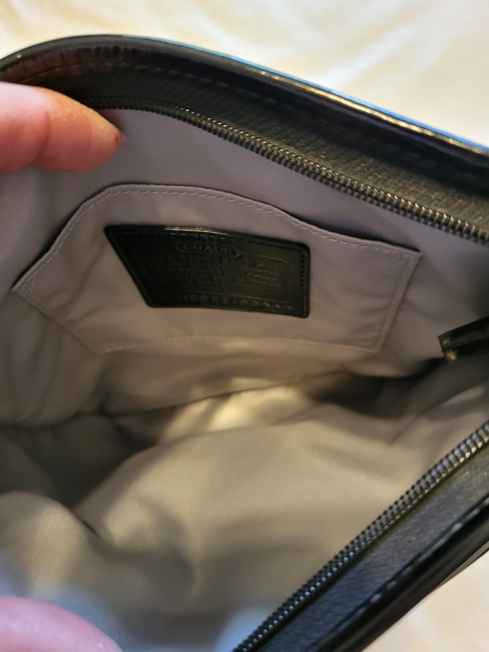 Coach Purple & Black Patterned Crossbody Bag - Picture 8 of 12